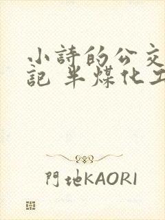 小诗的公交车日记 半煤化工