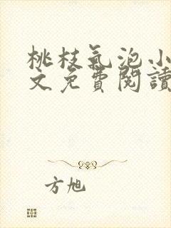 桃枝气泡小说全文免费阅读