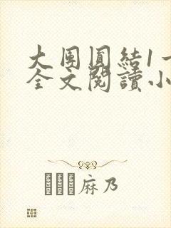 大团圆结1一6全文阅读小说