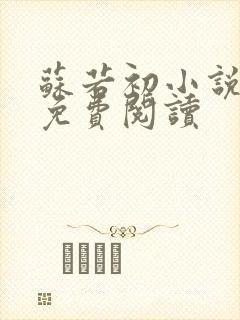 苏若初小说全文免费阅读