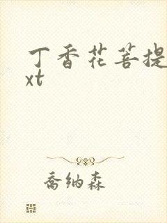 丁香花菩提树txt