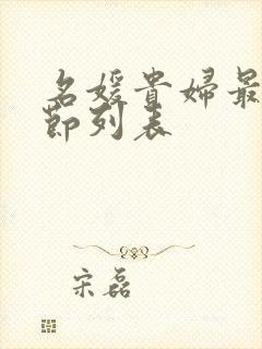 名媛贵妇最新章节列表