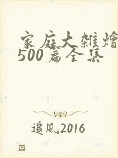 家庭大杂烩小说500篇全集