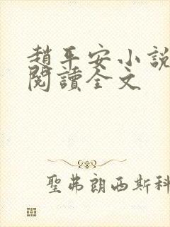 赵平安小说免费阅读全文