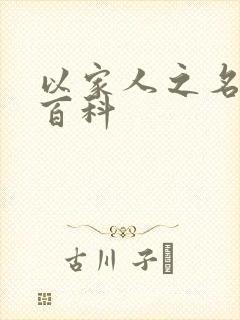 以家人之名百度百科