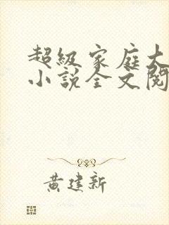 超级家庭大杂烩小说全文阅读