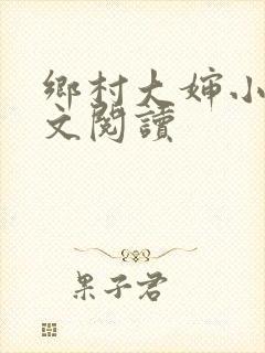 乡村大婶小说全文阅读