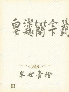 白洁txt全集笔趣阁下载