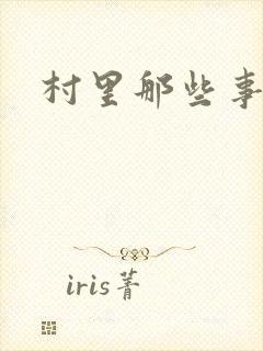 村里那些事封面