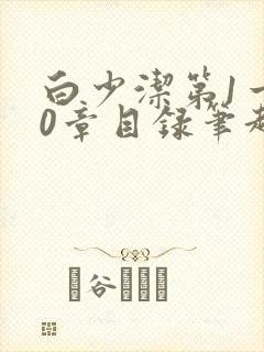 白少洁第1一40章目录笔趣阁