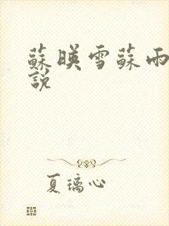 苏映雪苏雨柔小说