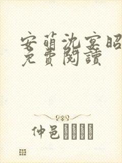 安萌沈宴昭小说免费阅读