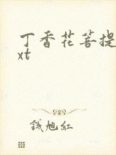 丁香花菩提树txt