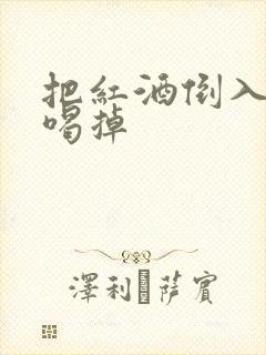 把红酒倒入b里喝掉