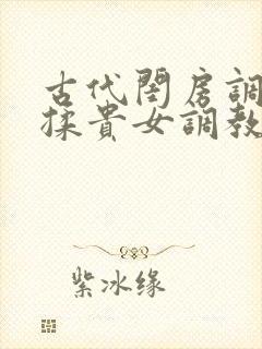 古代闺房调教h揉贵女调教记