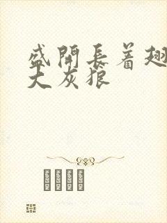 盛开长着翅膀的大灰狼