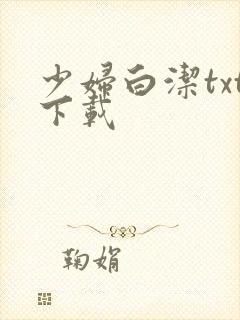 少妇白洁txt下载