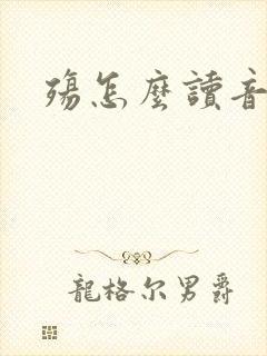 《殇怎么读音》小说封面