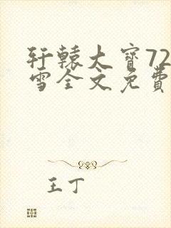 轩辕大宝720雪全文免费阅读