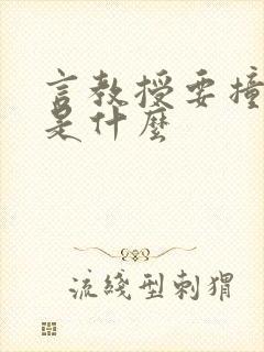 言教授要撞坏了是什么