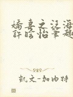 娇妻之泛海之舟许晗怡笔趣阁