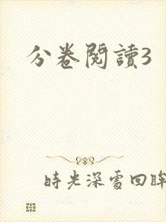 分卷阅读3