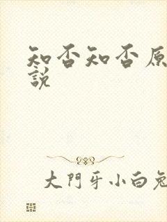 知否知否原著小说