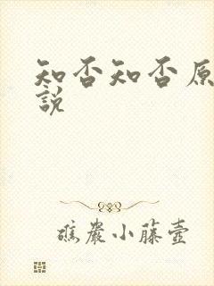 知否知否原著小说
