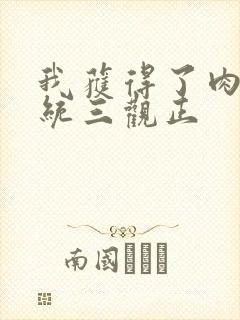 我获得了肉禽系统三观正