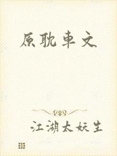 原耽车文