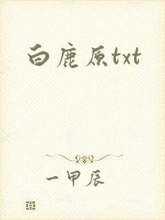 白鹿原txt