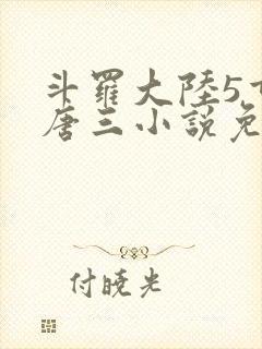 斗罗大陆5重生唐三小说免费阅读