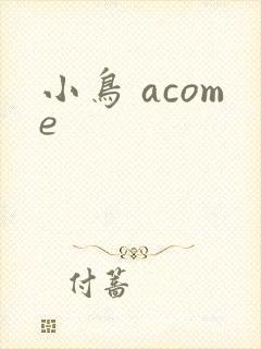 小鸟 acome