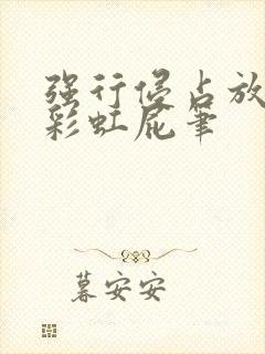 强行侵占放了个彩虹屁笔封面