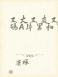 又大又爽又黄无码A片男和男