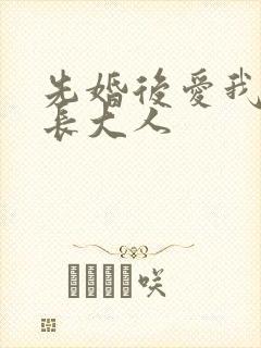 先婚后爱我的市长大人