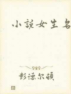 小说女生名字