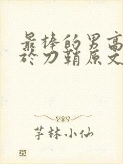 最棒的男高中生于刀鞘原文阅读