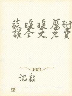 苏暖暖厉衍琛小说全文免费阅读