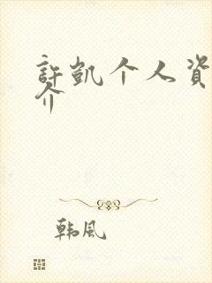 许凯个人资料简介