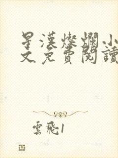 星汉灿烂小说全文免费阅读