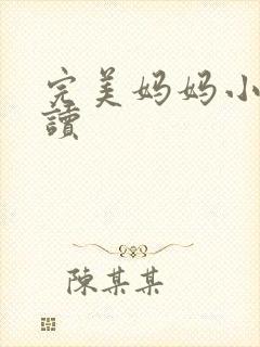 完美妈妈小说阅读