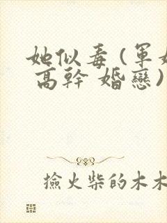 她似毒 (军婚 高干 婚恋)完结