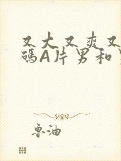 又大又爽又黄无码A片男和男