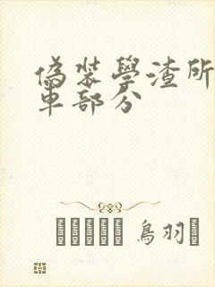 伪装学渣所有开车部分