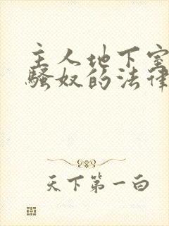 主人地下室惩罚骚奴的法律后果