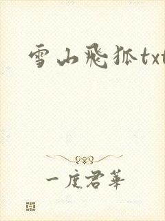 雪山飞狐txt