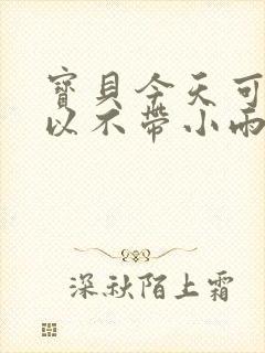 宝贝今天可不可以不带小雨伞