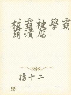 校霸被学霸玩到崩溃腐