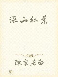 《深山红叶》小说封面